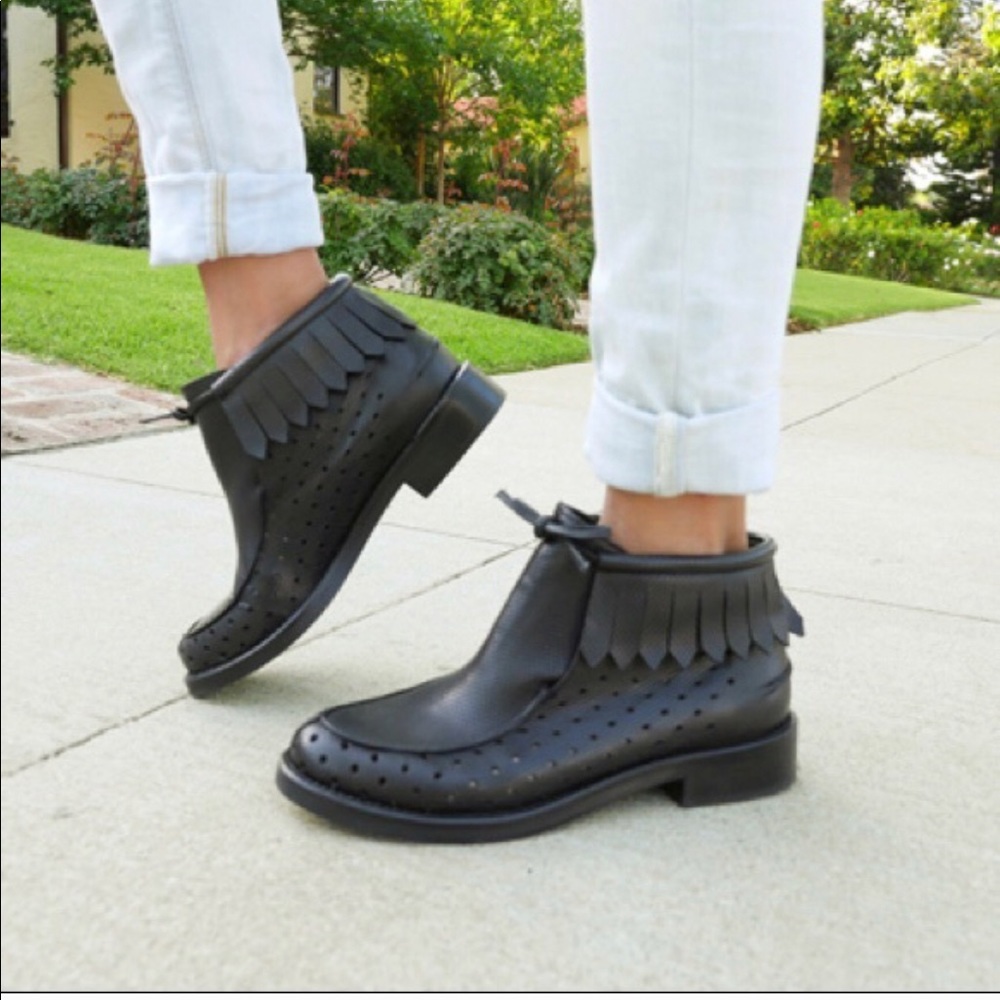 Rachel Comey Fringe Leather Booties - Picture 3 of 4
